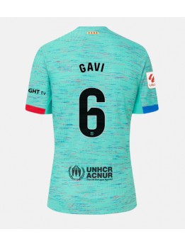 Moški Nogometna dresi replika Barcelona Paez Gavi #6 Tretji 2023-24 Kratek rokav